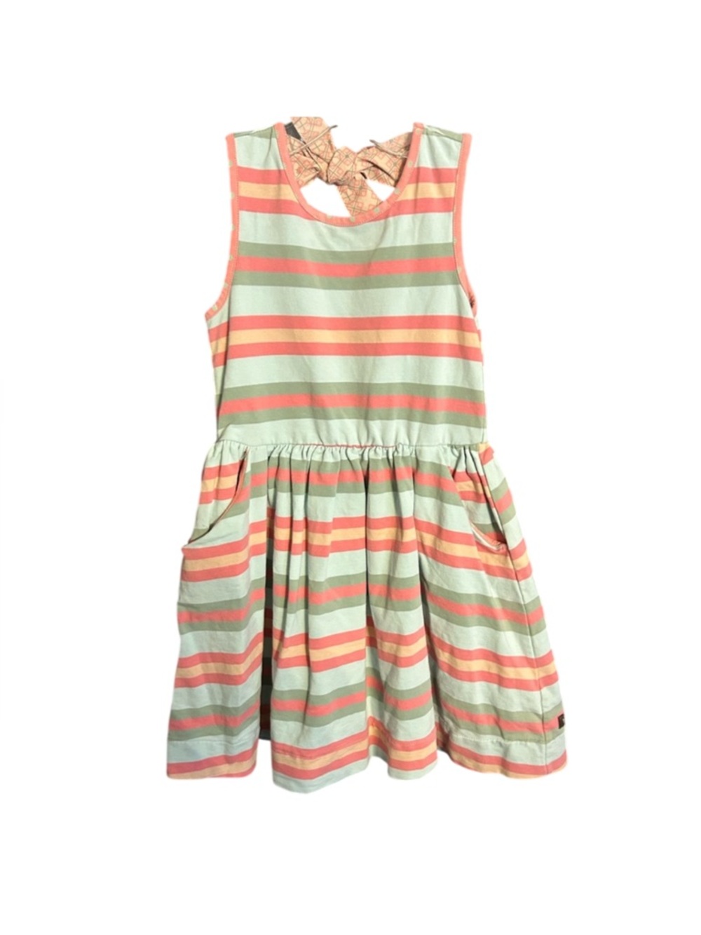 Matilda Jane Striped Dress - Green and Pink